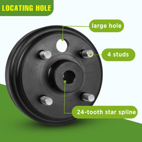 Visual fit check ensures proper spline alignment for safe operation after replacement