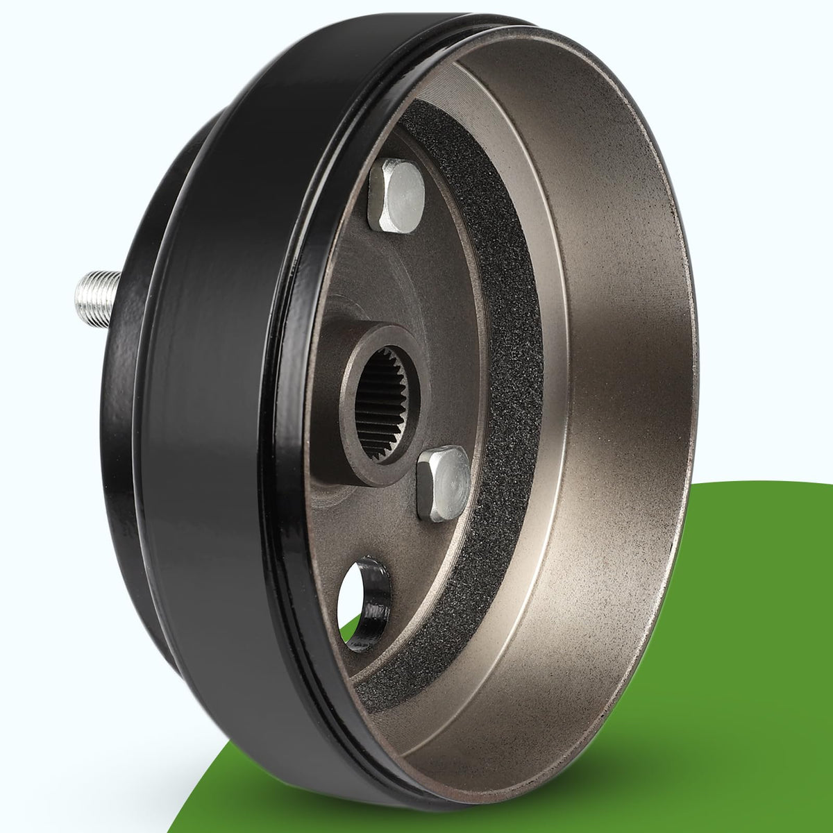 FAHKNS brake drum teeth detail showing 30-spline engagement.