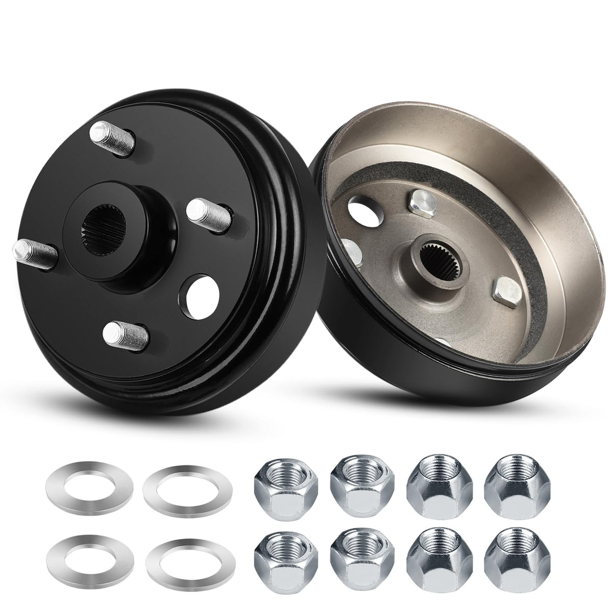 FAHKNS EZGO TXT brake drum 21807G1 2-pack ready for replacement