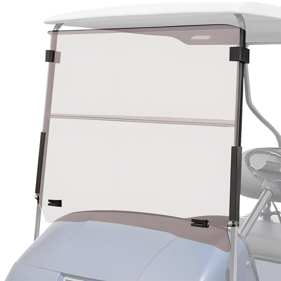 FAHKNS EZGO TXT/Medalist windshield in fullscreen view protecting from wind and debris