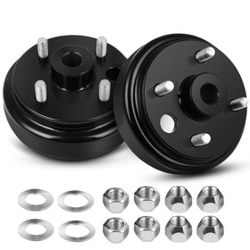 FAHKNS brake drum assembly with 30-spline design for EZGO carts, balanced braking.
