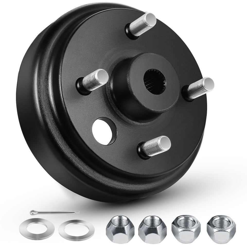 FAHKNS brake drum hub with 24-tooth spline for EZGO TXT enhances braking reliability