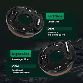 FAHKNS dust cover protects brake components from dirt to extend life.