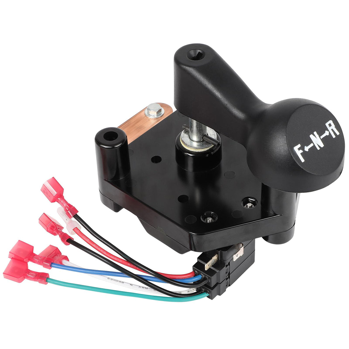 FAHKNS golf cart forward-reverse switch package contents with connectors and hardware.