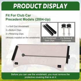 FAHKNS tinted 5mm acrylic windshield delivering high transparency and glare control.