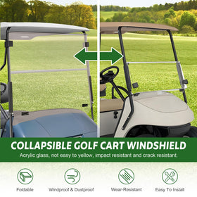FAHKNS UV-resistant, shatterproof windshield for year-round durability