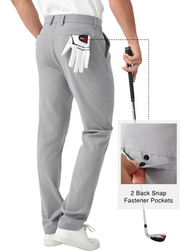 FAIABLE pants back pocket view emphasizes secure storage for essentials on the course.