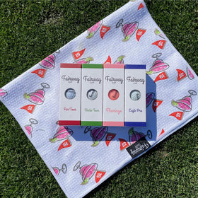 Fairway Golf Par Tour ball in flight demonstrates stable, straight flight potential.