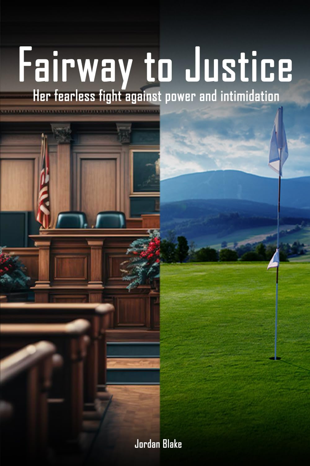 Fairway to Justice book cover with Lauren West, a sports justice thriller for courtroom drama fans