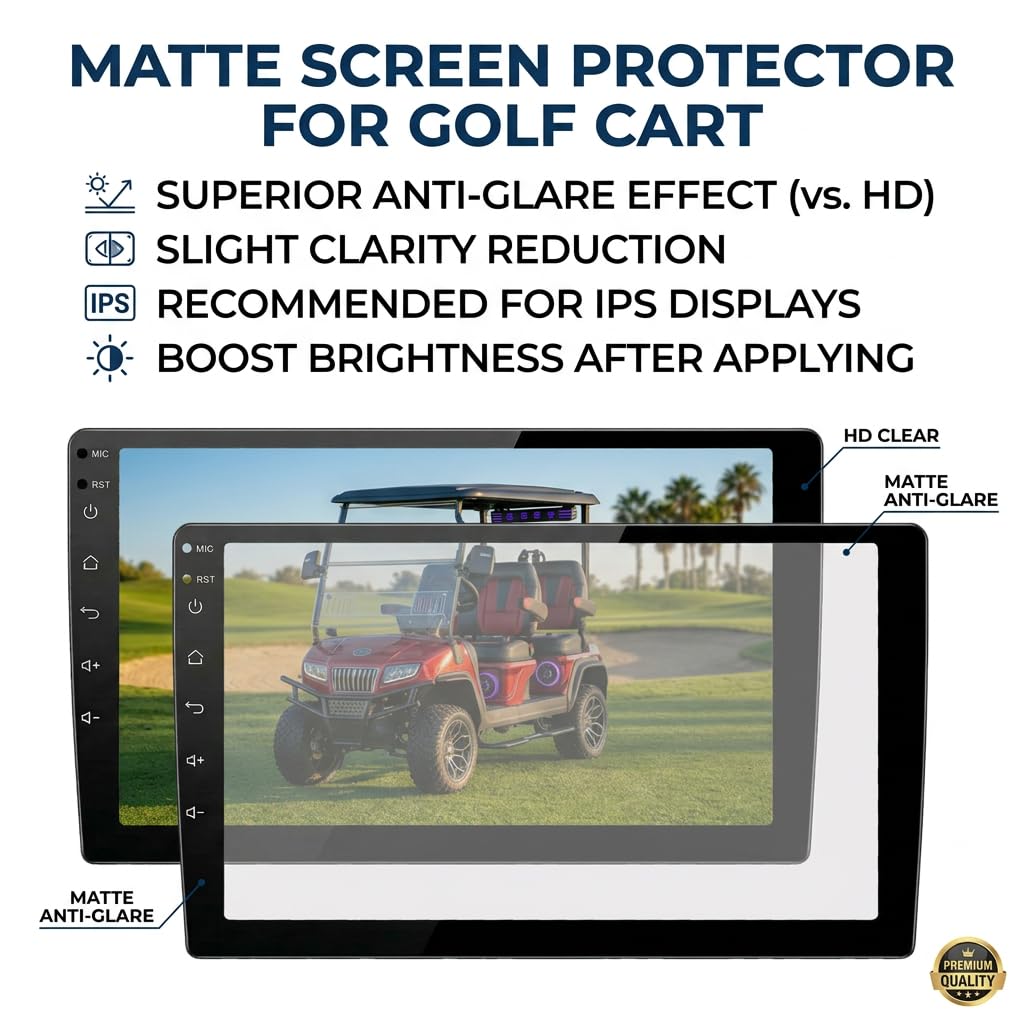 FAJIAVAGW Evolution 9-inch HD Clear protector preserves screen sharpness in cloudy weather.