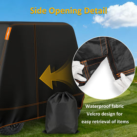 Falafa windproof strap and elastic hem reduce flapping at night.