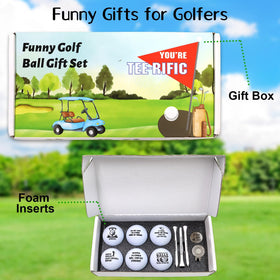 Fancy Land included tees, marker, and hat clip for on-course setup