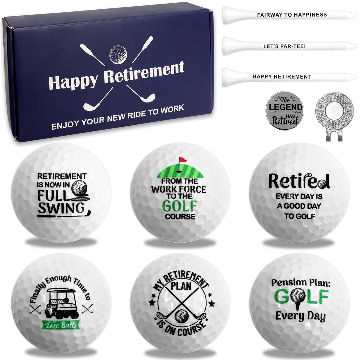 Fancy Land funny golf ball gift for dad, ideal for birthdays.