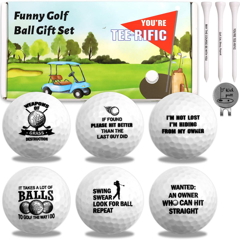 Fancy Land golf ball gift set packaging, ideal for gifting