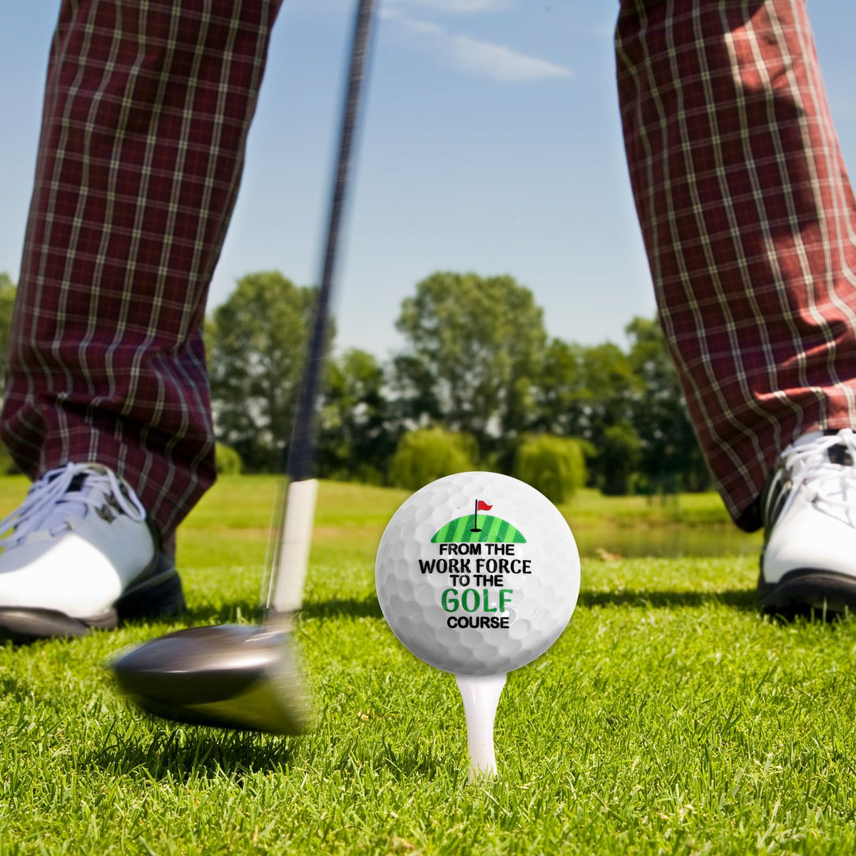 Fancy Land golf tees and marker set for practice and play.
