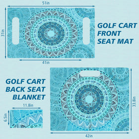 Fanfanwin mandala boho rear seat cover shields back seats from dirt