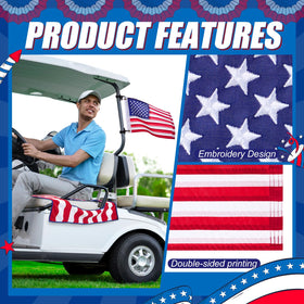 Fanfanwin 80x130 cm seat cover fits most golf carts for broad compatibility.