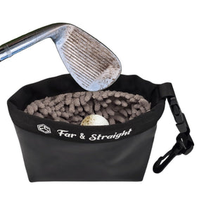 FAR&STRAIGHT cleaning pouch open top design for fast on-course access