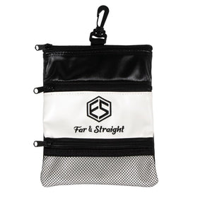 FAR&STRAIGHT compact size measures 170mm by 210mm on golf bags.