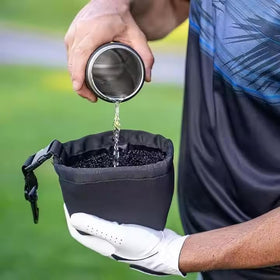 FAR&STRAIGHT water-resistant liner enables mess-free cleanups on course.