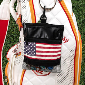 FarStraight golf pouch clip-on attachment keeps essentials within reach during rounds