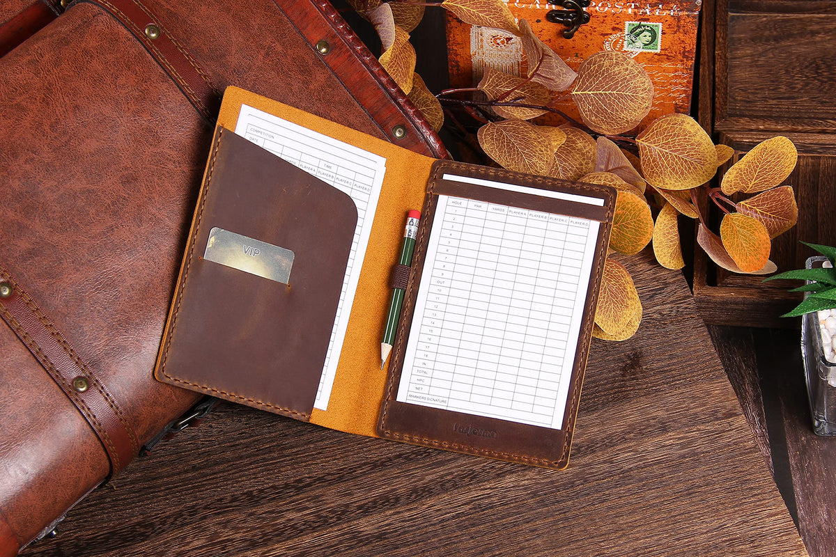 Fasjosma leather gift for golfers, a practical on-course companion