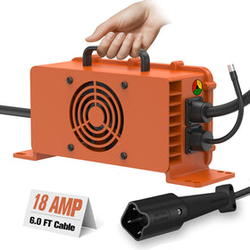 FcotMiue upgrade 18A 48V charger with leaf plug for Yamaha G29 enables fast charging.