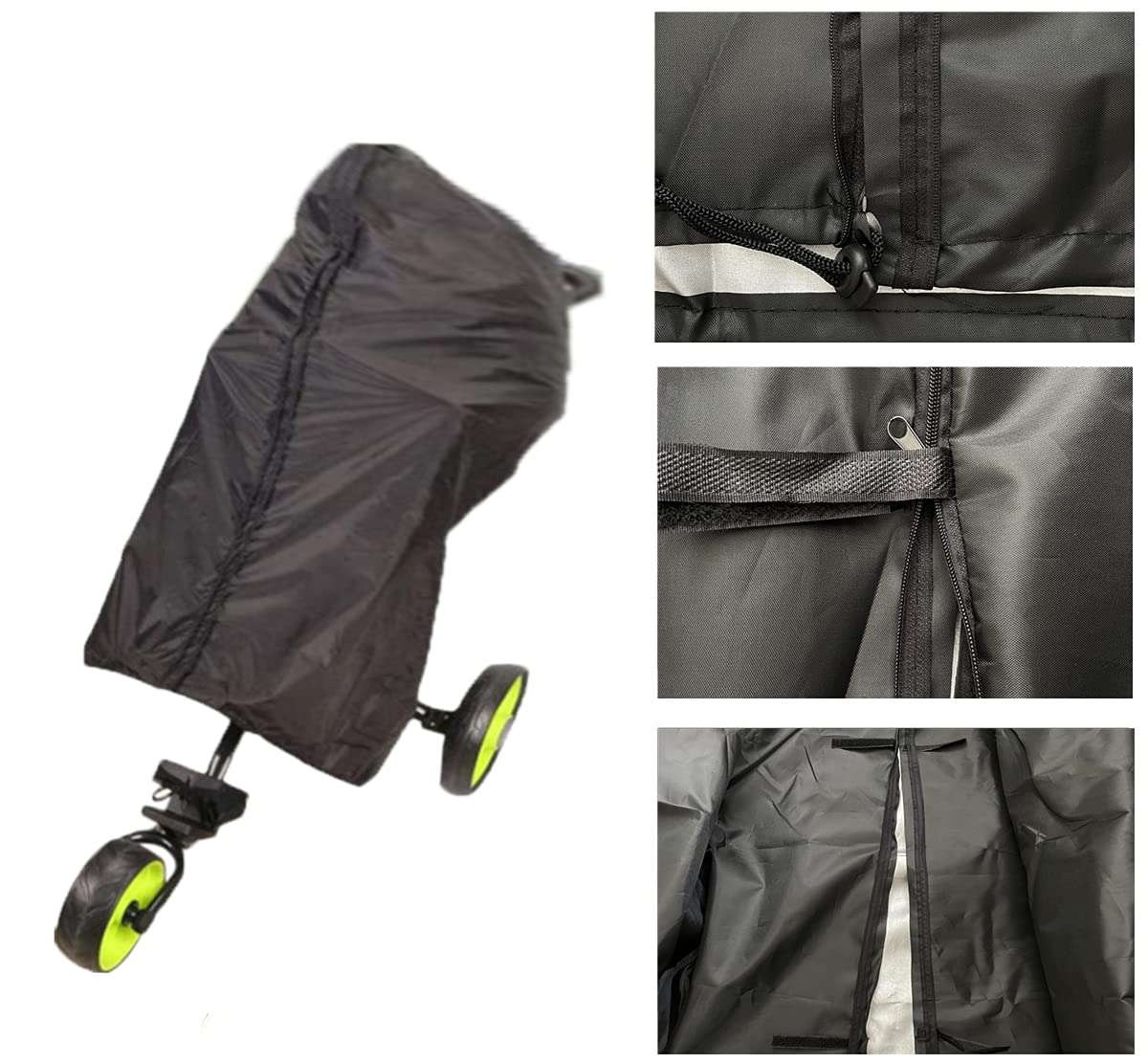 FCOUIID elastic-hem secures the cover for a reliable fit on a bag