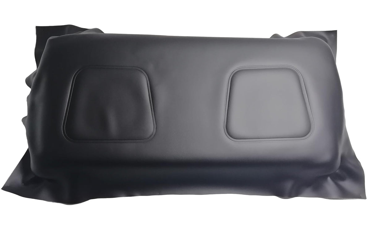 FDEERCOLO Club Car DS front seat leather replacement in black.