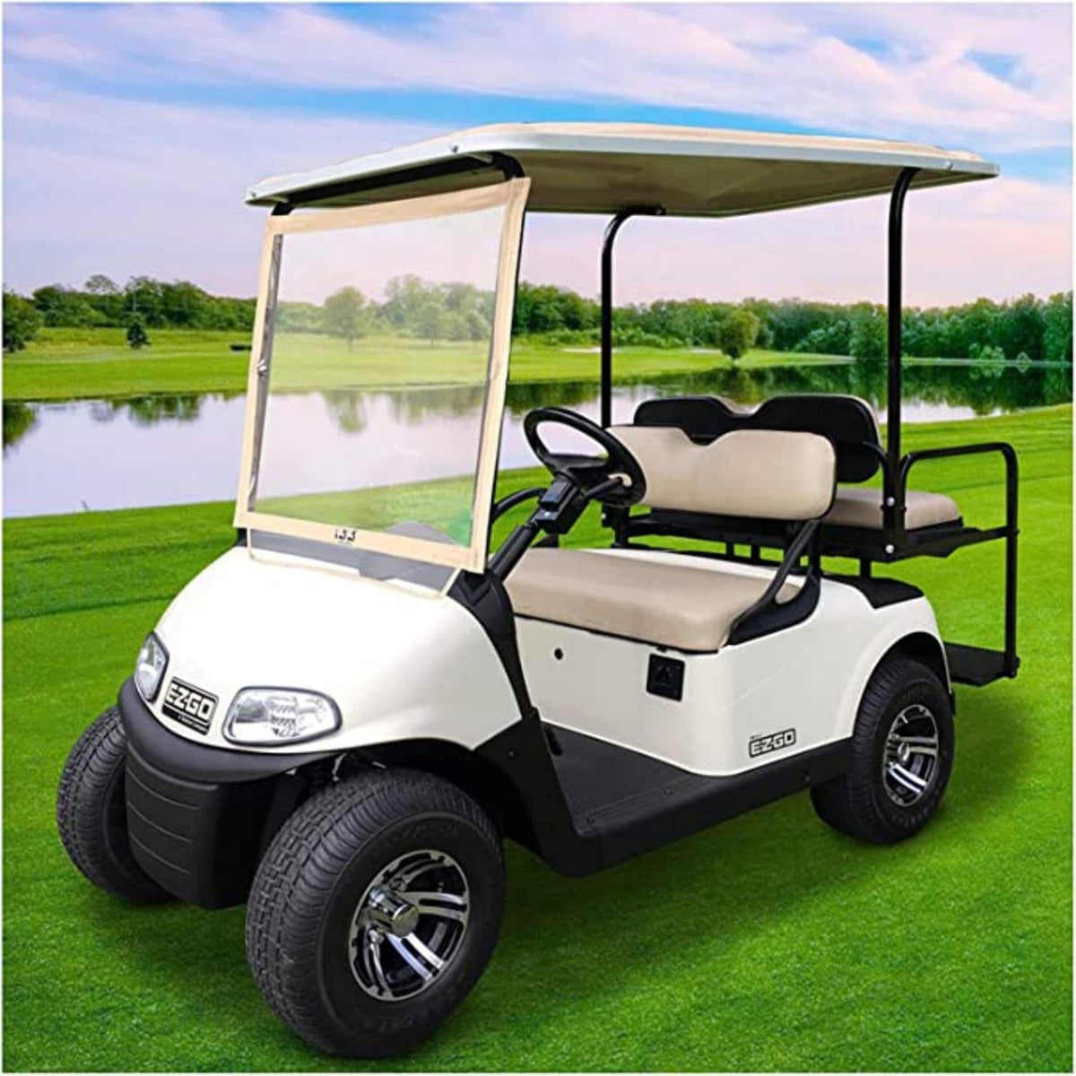 FDEERCOLO UV-resistant leather cover preserves color on EZGO Medalist