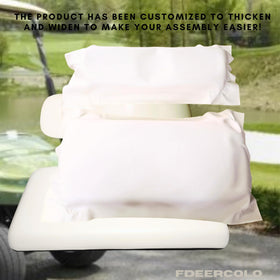 FDEERCOLO leather cushion pre-shaped for simple stapler installation