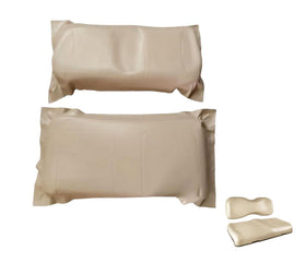 FDEERCOLO Yamaha G29 front seat cover in khaki thickened leather with robust texture