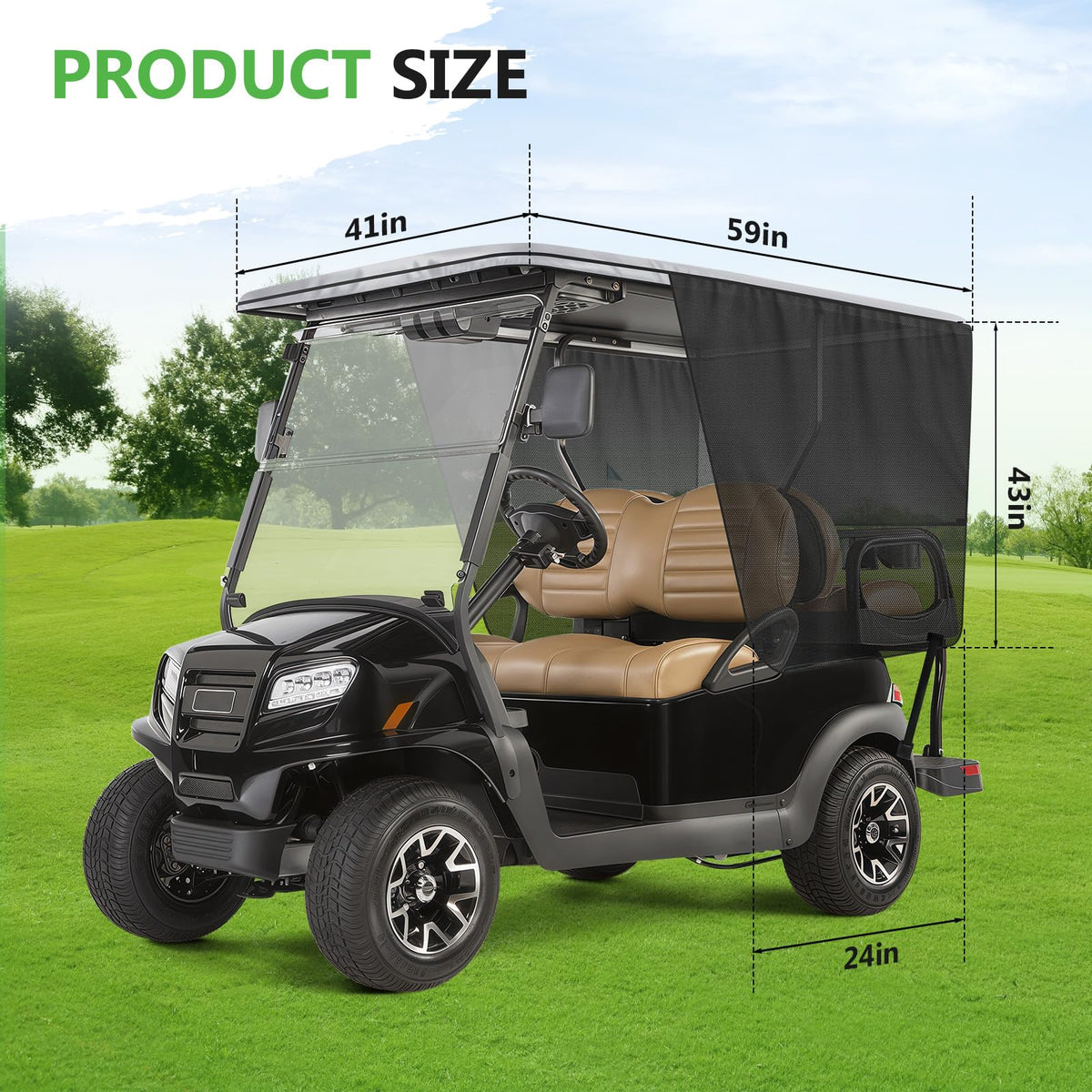Federedevo mesh-coverage detail shows shade with airflow for a cooler ride.
