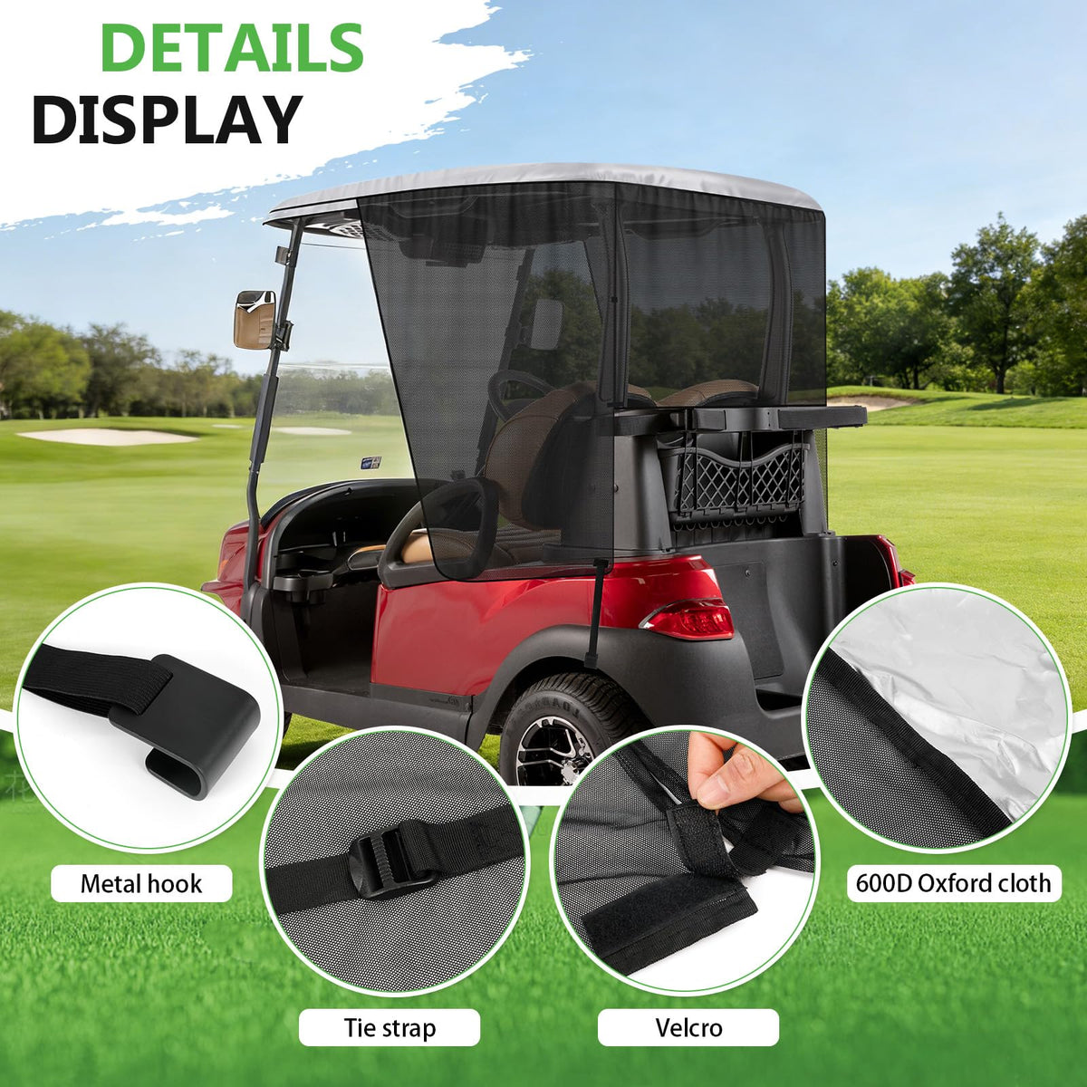 Federedevo 600D fabric close-up highlights tear-resistant, durable outdoor use.