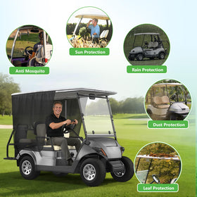 Sleek, modern cart aesthetic enhances appearance on the course.