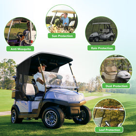 Reduces glare and wind while remaining breathable.