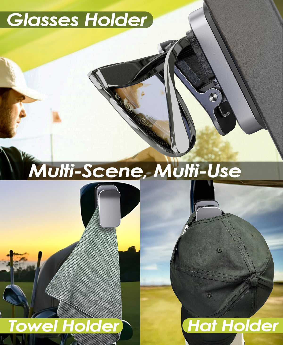 Femlotank magnet and clip attached to metal surface for versatile attachment