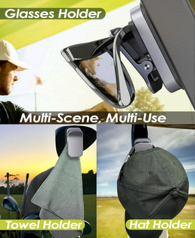 Femlotank magnet and clip attached to metal surface for versatile attachment