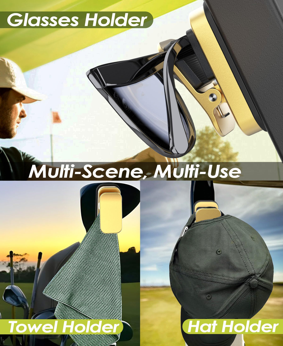 Silicone-padded backing protects lenses during swings with Femlotank gold