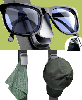 Femlotank sunglass holder on golf cart magnet secures eyewear during swings