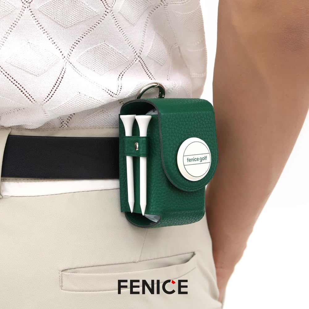 Fenice case attached to golf bag demonstrating versatile carrying