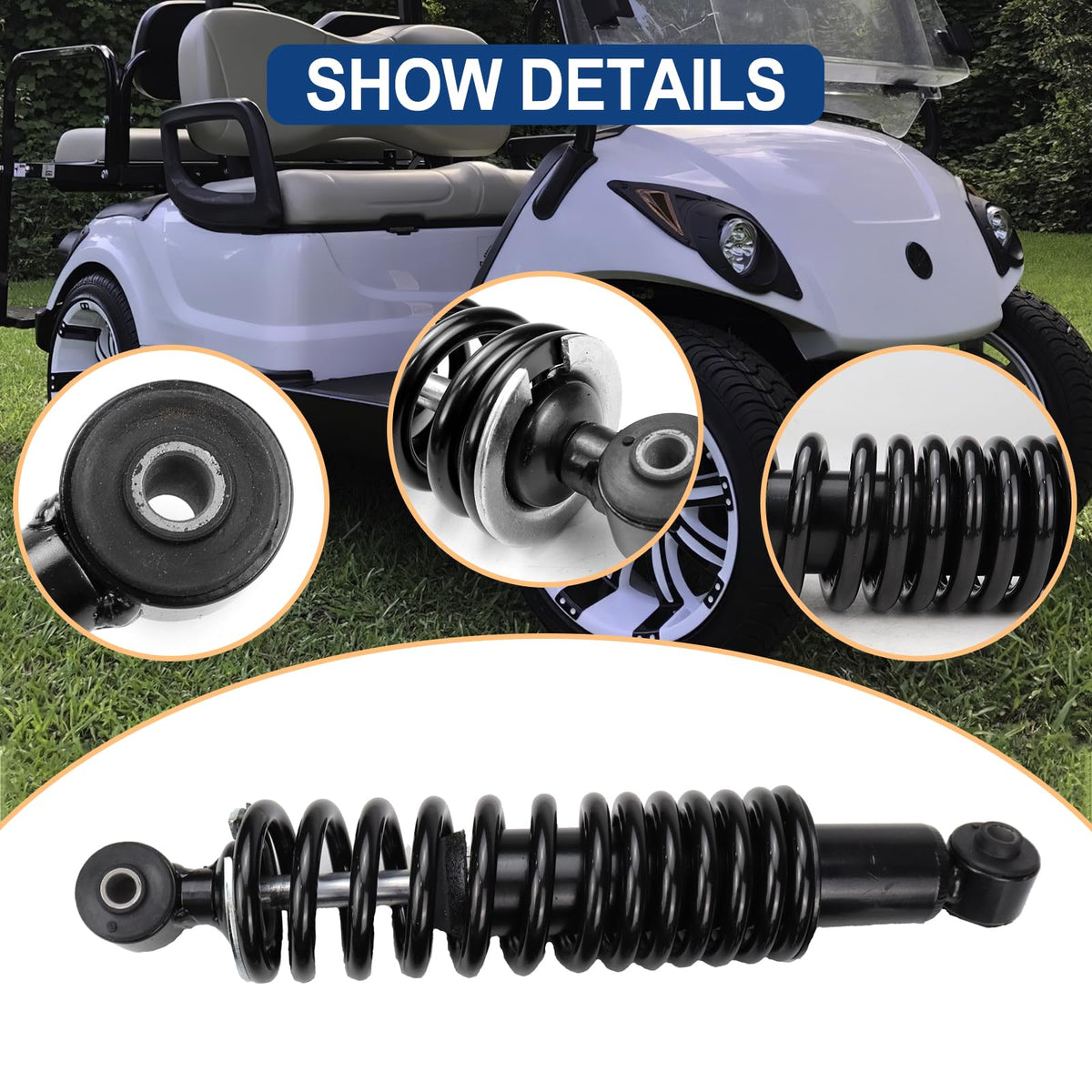 FEXON rear shock absorber for Yamaha G29 improves ride with cargo