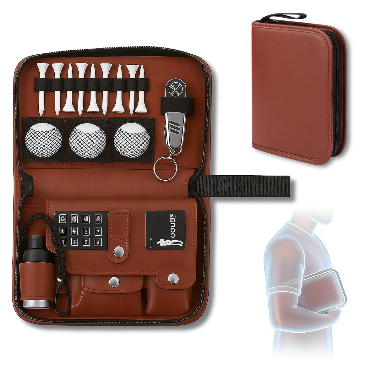 Fhmidic Complete Golf Accessories Kit rangefinder for quick distance checks on the course
