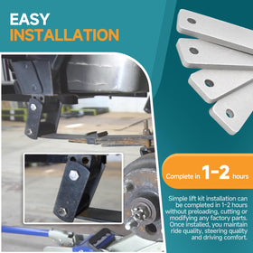Filloman lift kit designed for easy installation as a direct replacement.