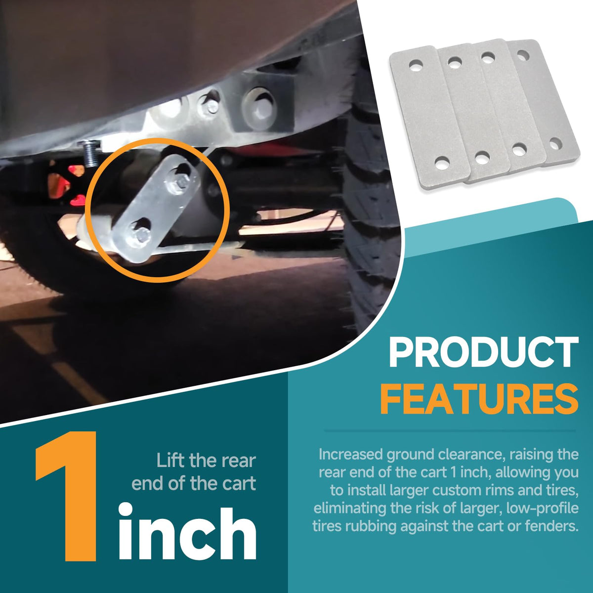 Filloman lift kit boosts off-road capability for grass, mud, sand and rough terrain.