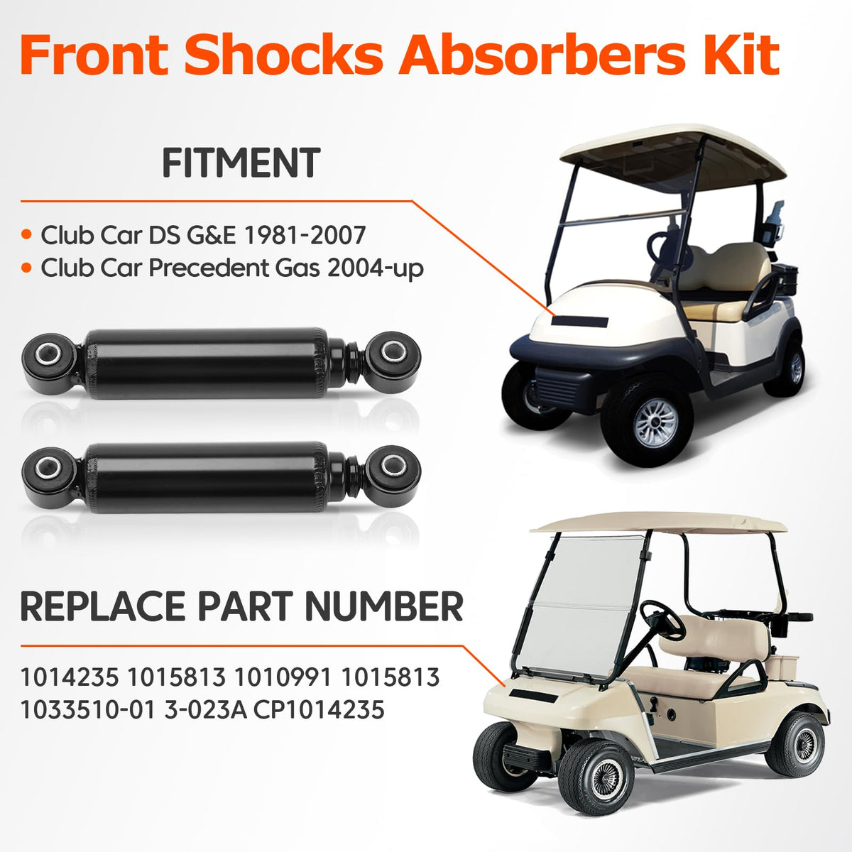 FILTERUP front shock absorber replacement for OEM 1014235 ensures compatible performance.