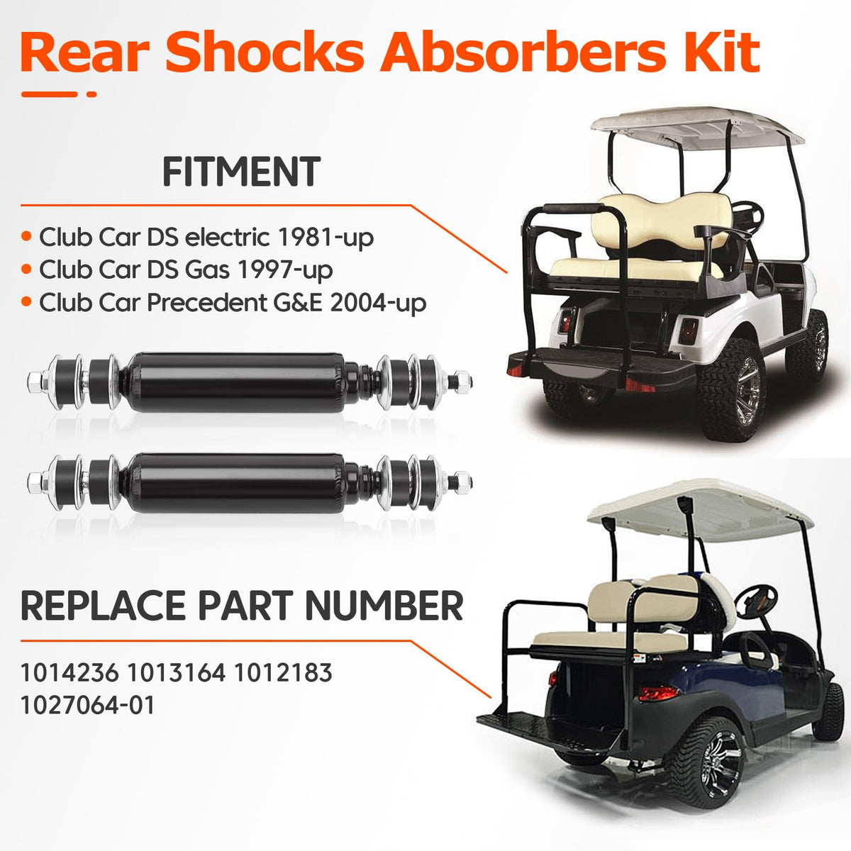 FILTERUP rear shock absorber replacement for OEM 1014236 delivers reliable damping.