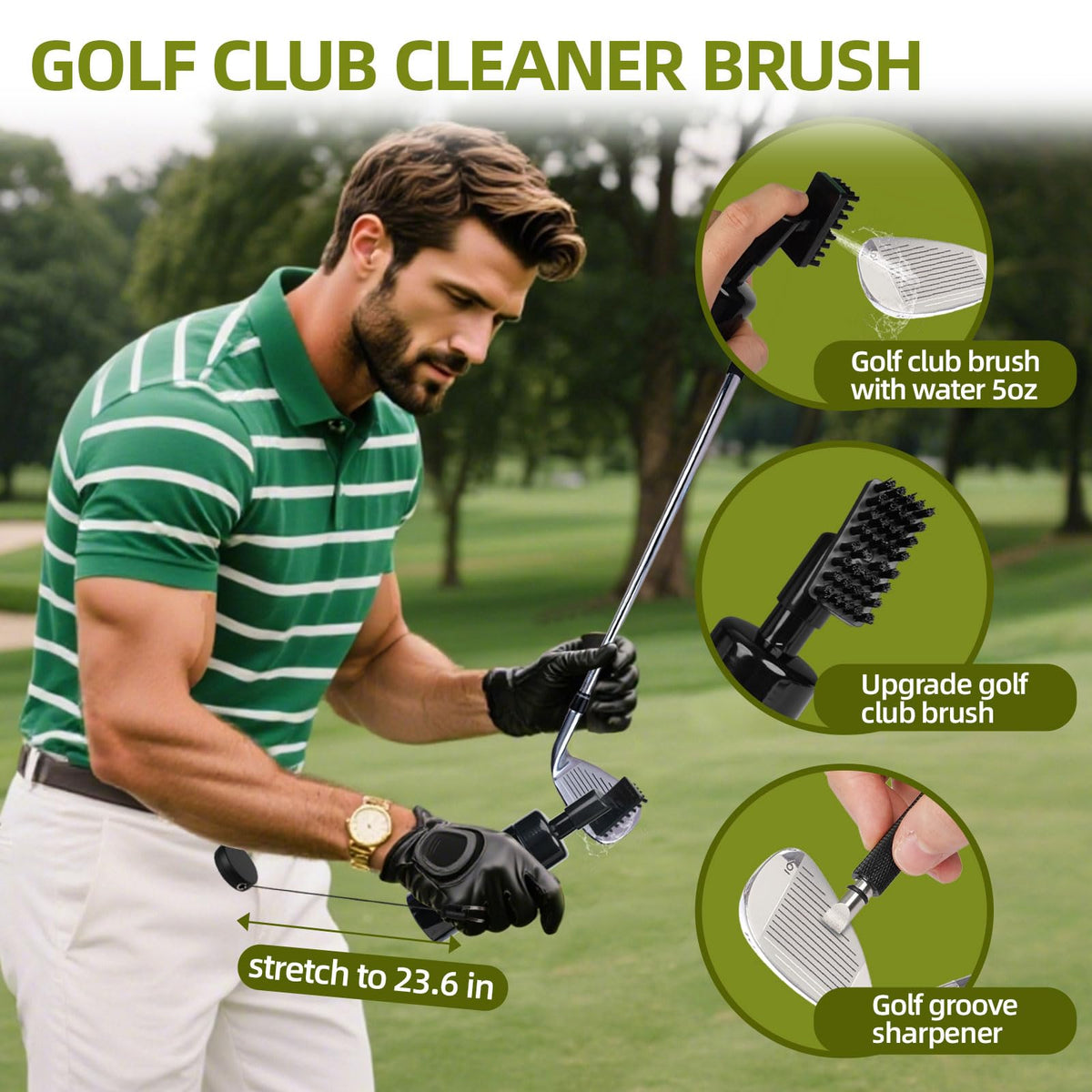 FIMXSD divot tool with built-in ball marker for on-course repairs