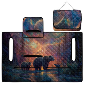 Finagallathe Starry Bear seat towel protecting cart from dust and paw marks