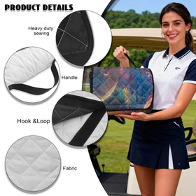 Finagallathe Starry Bear seat towel fits most golf carts and club cars